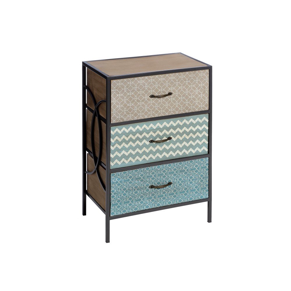 Komoda se třemi zásuvkami Ixia Blue v:765438