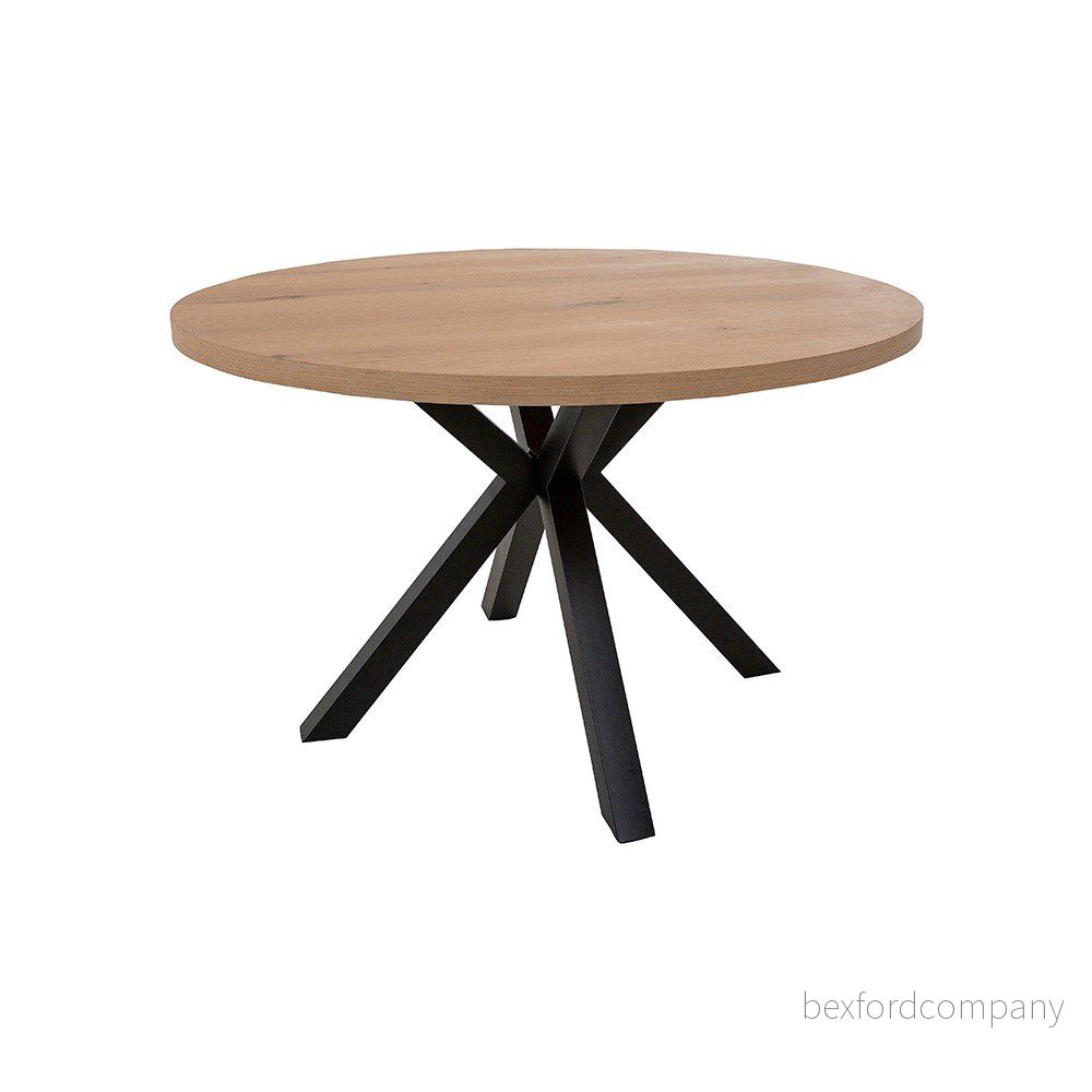 Kulatý jídelní stůl s černýma nohama Canett Maison, ø 120 cm v:1295642