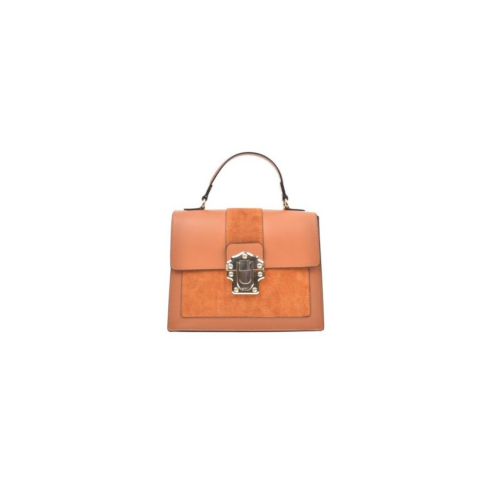 Koňakově kožená hnědá kabelka Isabella Rhea Antique Cognac v:1140740