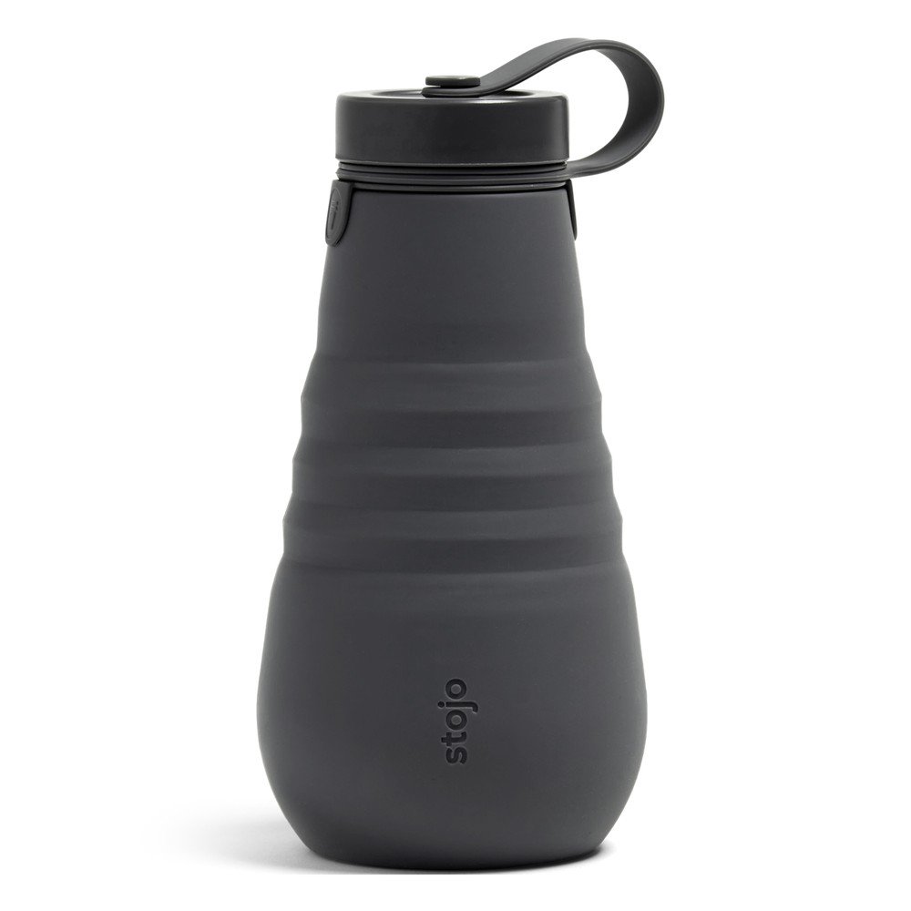 Antracitově šedá skládací láhev Stojo Bottle Carbon, 590 ml v:1341357