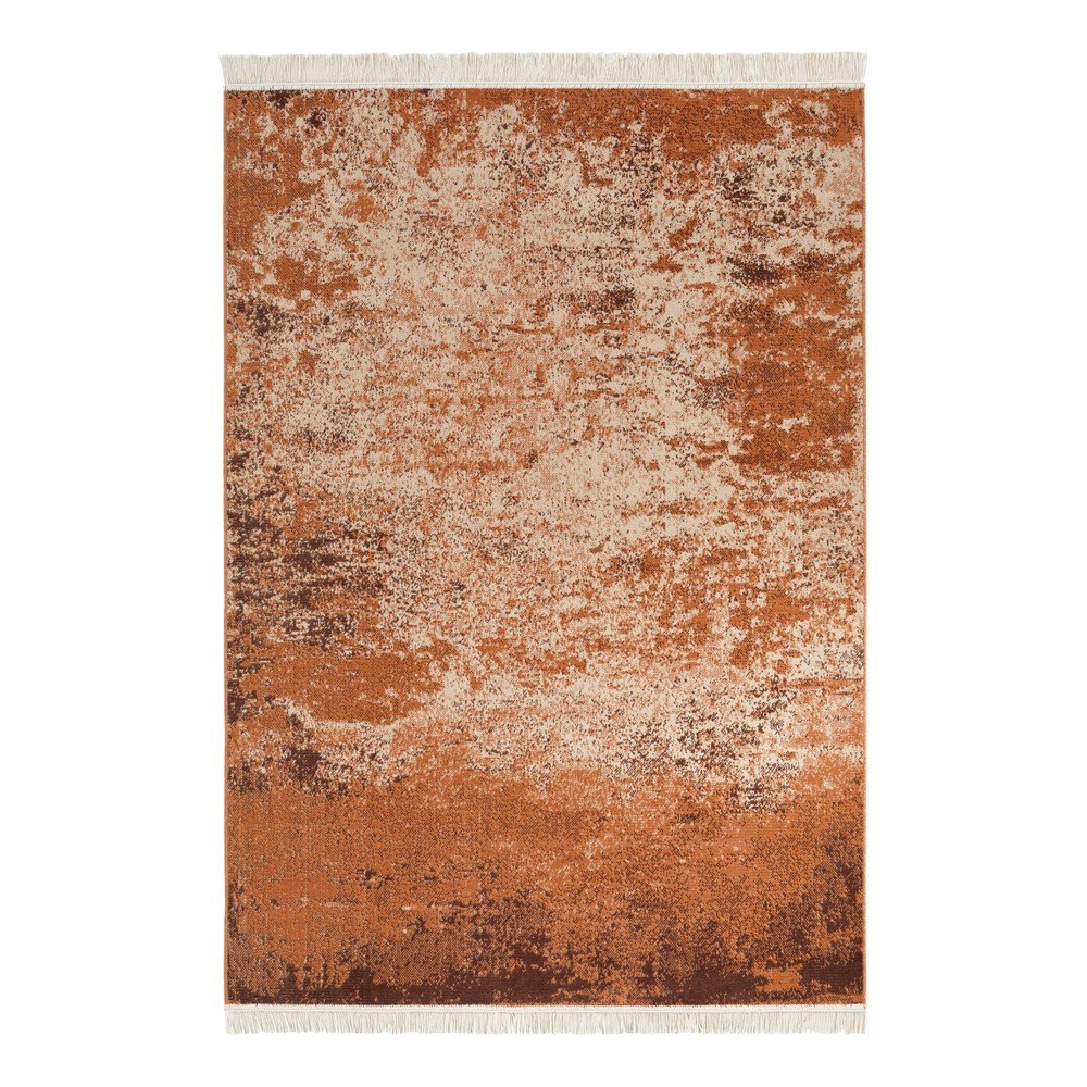Oranžový koberec s podílem recyklované bavlny Nouristan, 80 x 150 cm v:1433885
