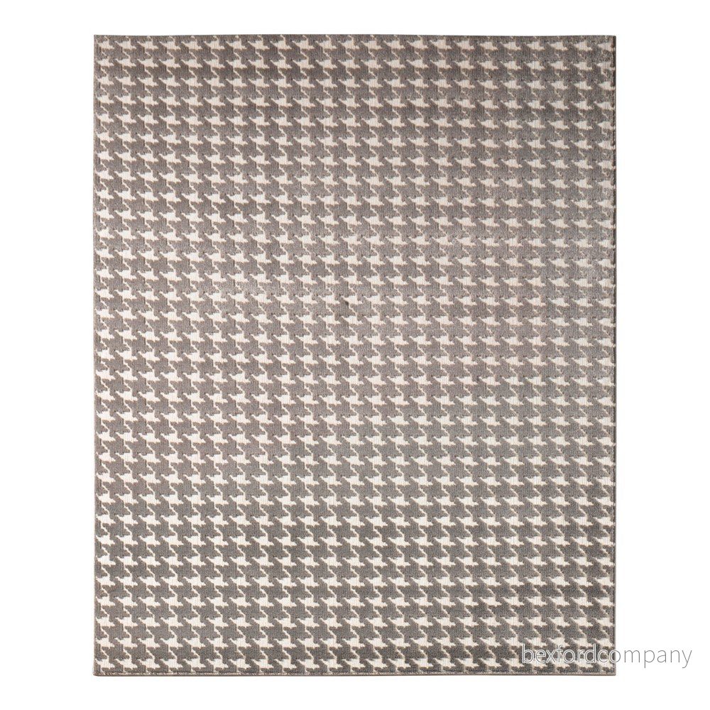 Šedý koberec Schöngeist & Petersen Noblesse Houndstooth Dark, 170 x 120 cm v:1106720