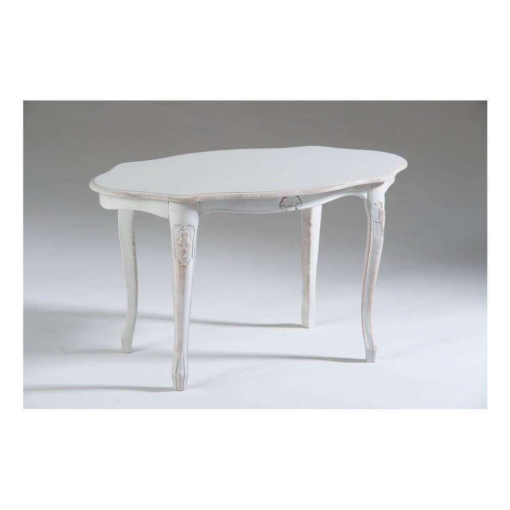 Bílý dřevěný odkládací stolek Castagnetti Marre v:847908