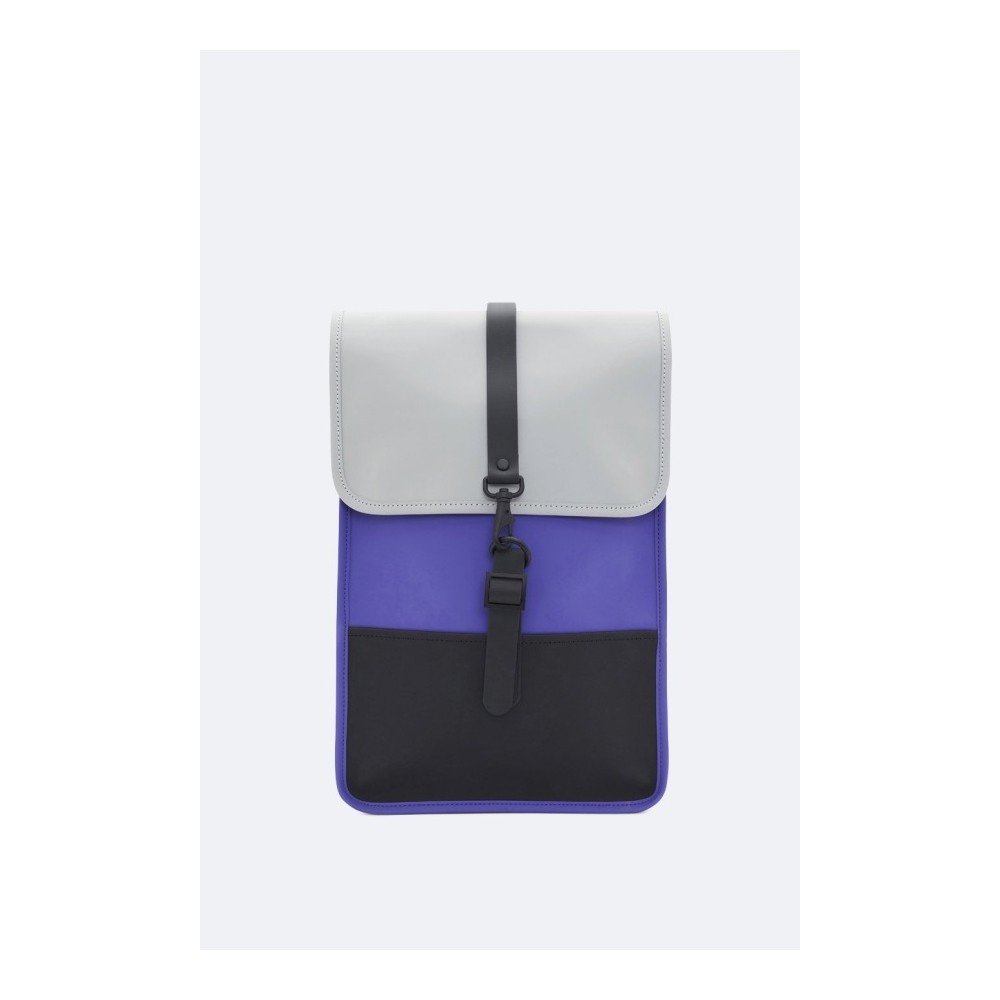 Fialovo-šedý batoh s vysokou voděodolností Rains Backpack Mini v:1124054
