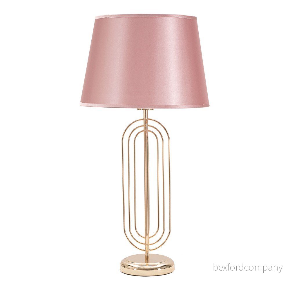 Růžová stolní lampa Mauro Ferretti Krista, výška 64 cm v:1377501