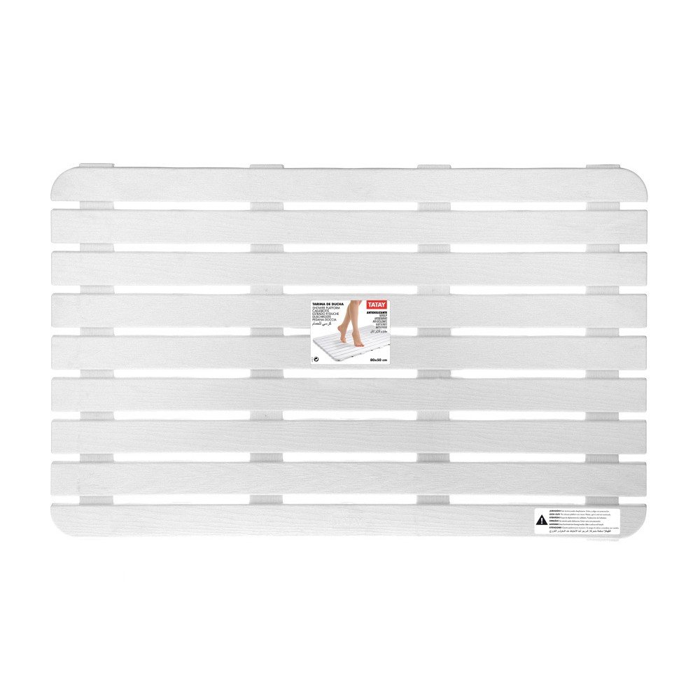 Bílá podložka do sprchy Ta-Tay Shower Platform, 50 x 80 cm v:1123360