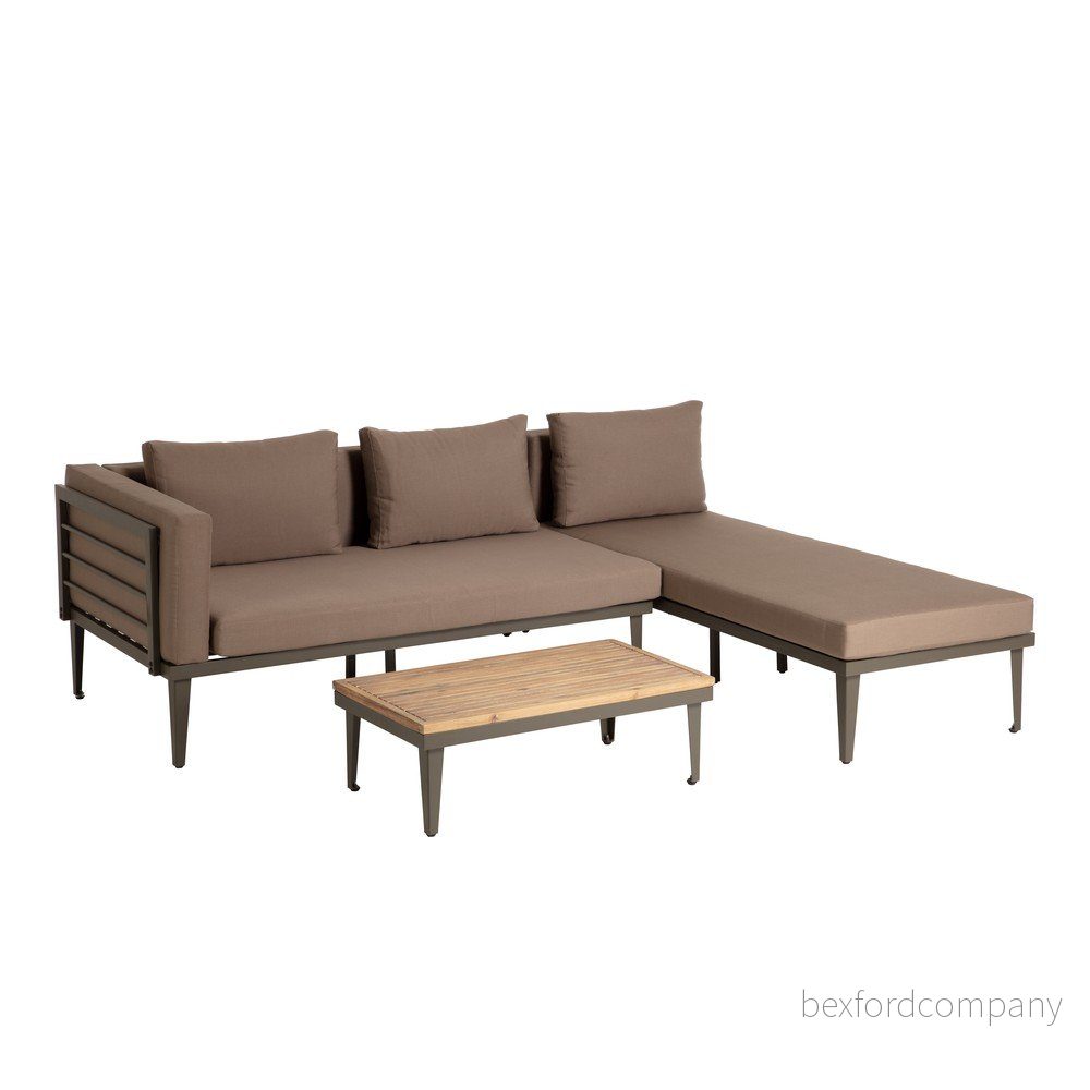 Set hnědého zahradního nábytku Kave Home Pascale v:1375655