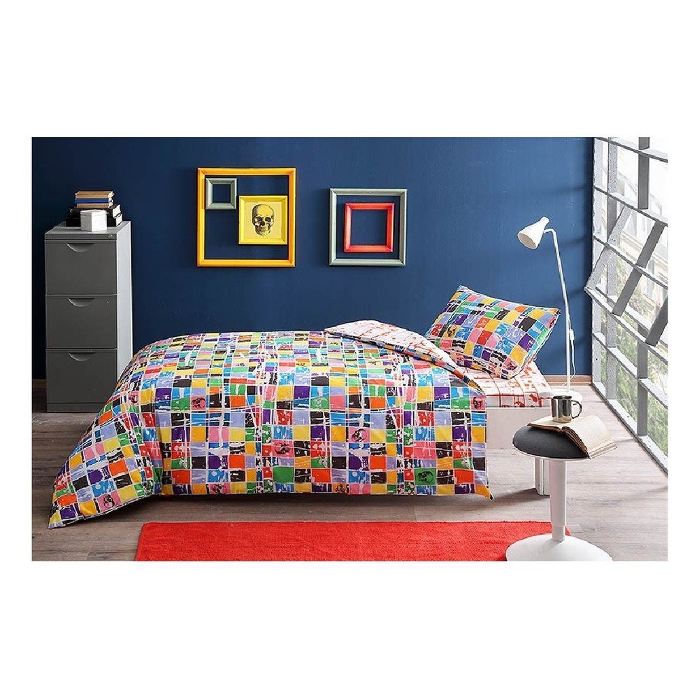 Set bavlněného povlečení na jednolůžko Rainbow Square, 160 x 220 cm v:1139102