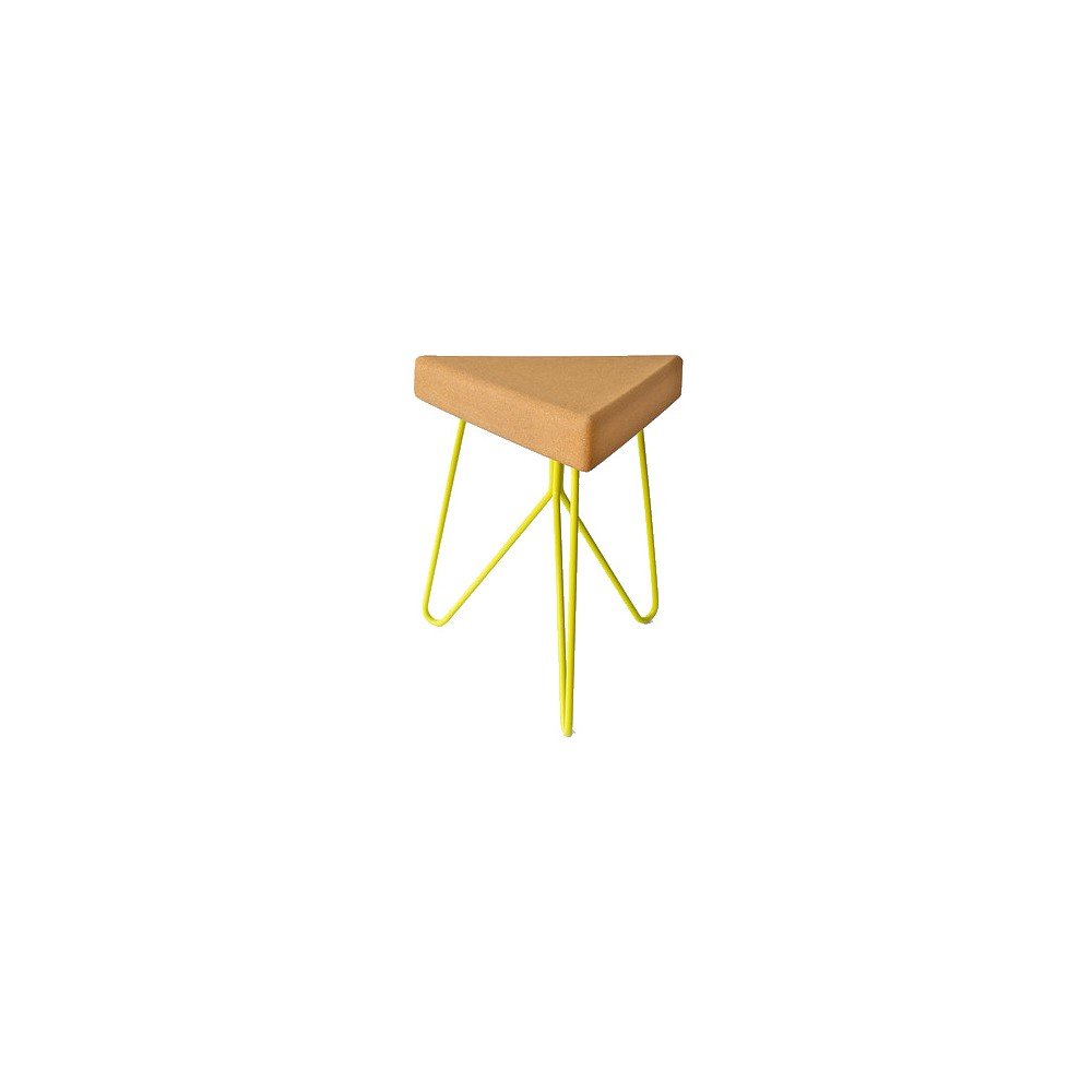 Žlutý korkový stolek Galula Tres v:707846