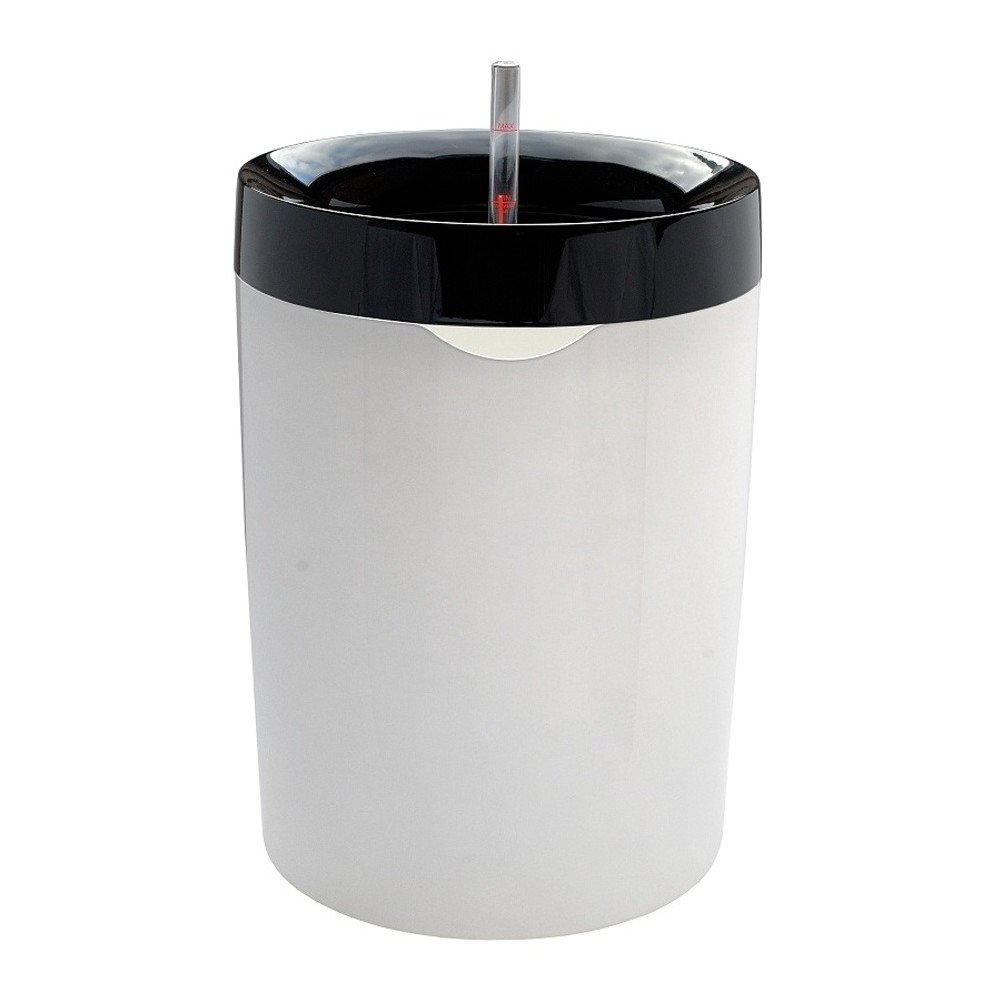 Černobílý samozavlažovací květináč Plastia Calimera B2, ø 50 cm v:969722