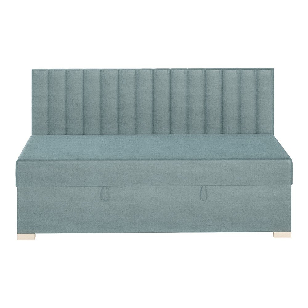 Modrá dětská postel s úložným prostorem s matrací 90x200 cm Chill – Ghado v:1738546