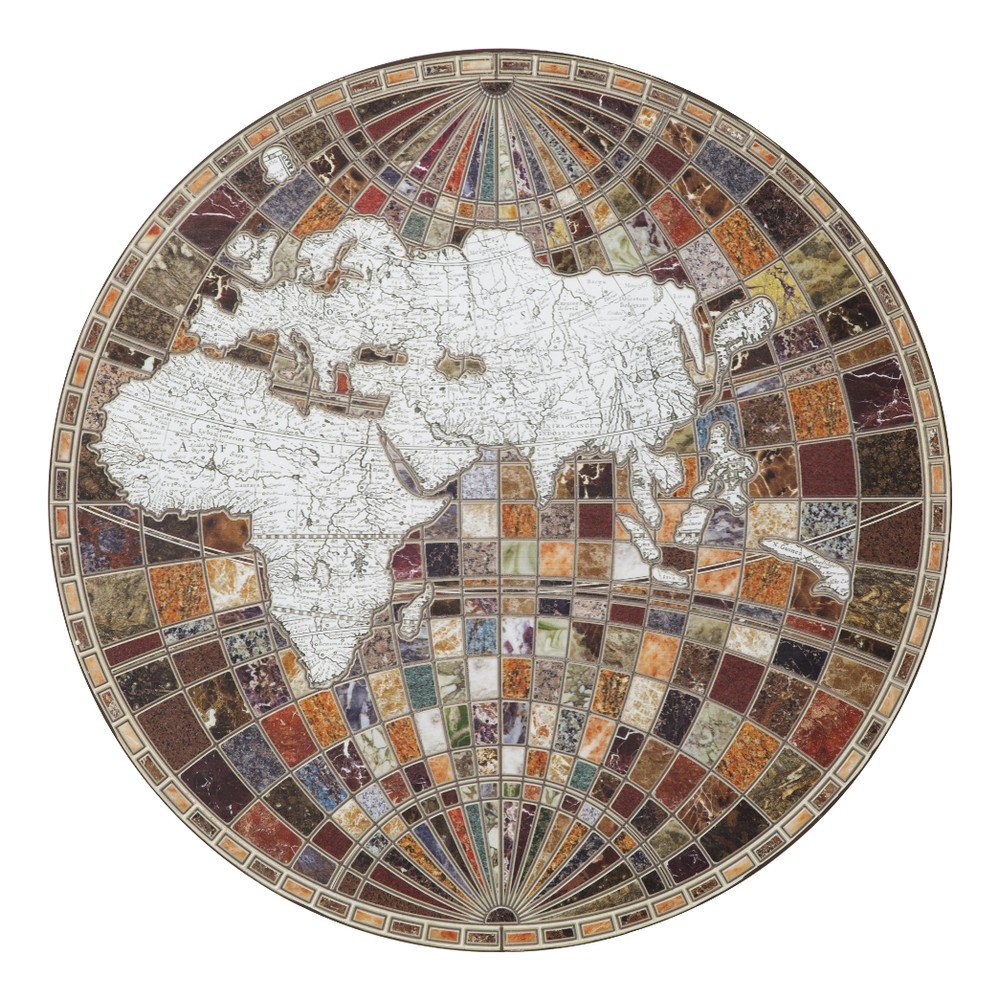 Nástěnná dekorace Mauro Ferretti Byzantine Map, ∅ 78 cm v:914796