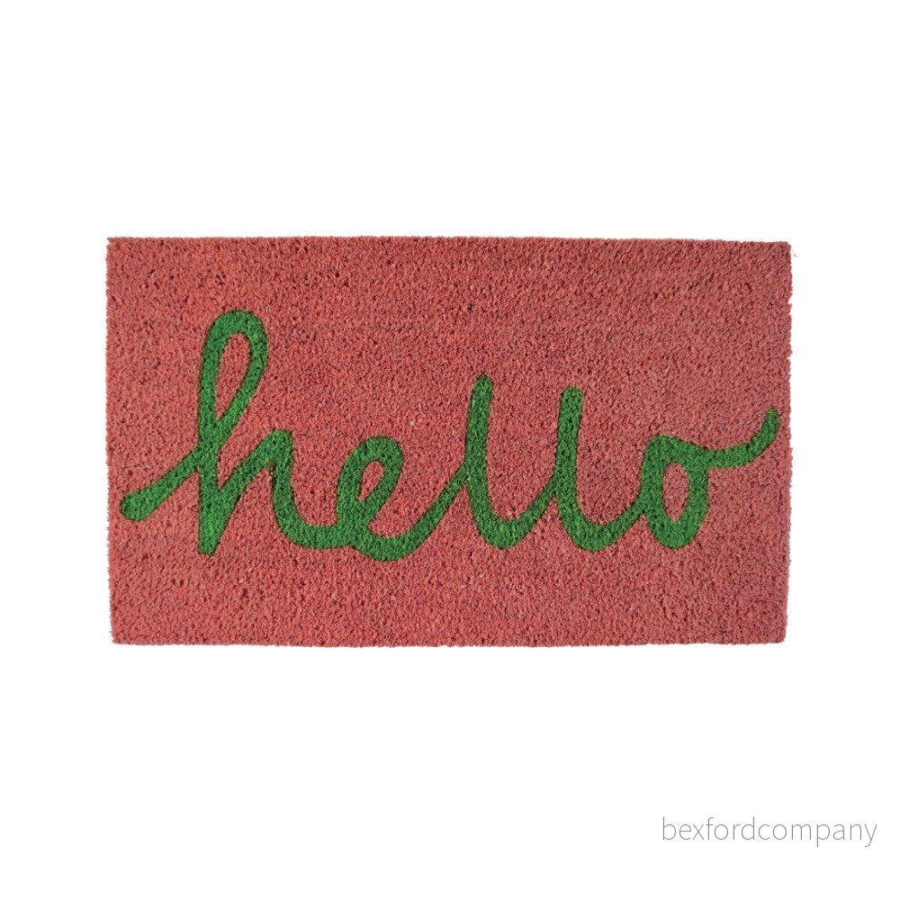 Růžová rohožka Fisura Hello, 40 x 70 cm v:832540