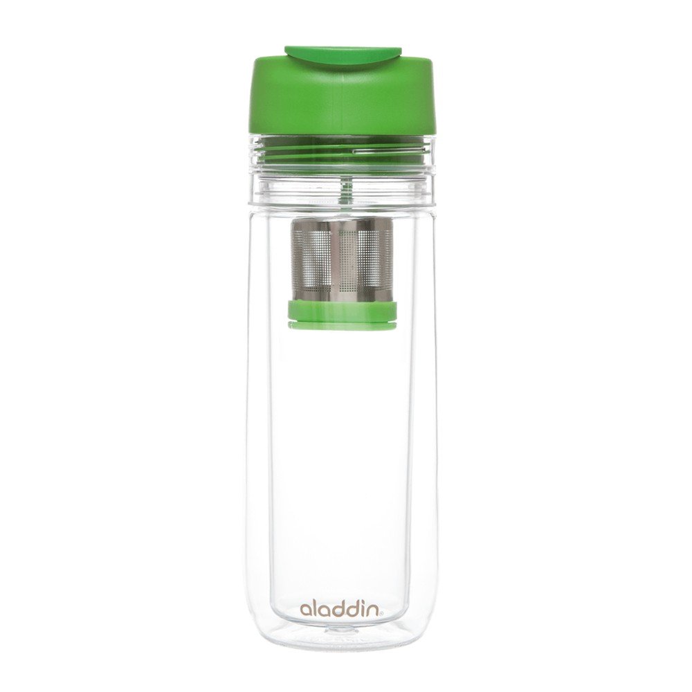 Zelený termohrnek s infuzérem Aladdin, 350 ml v:1071064