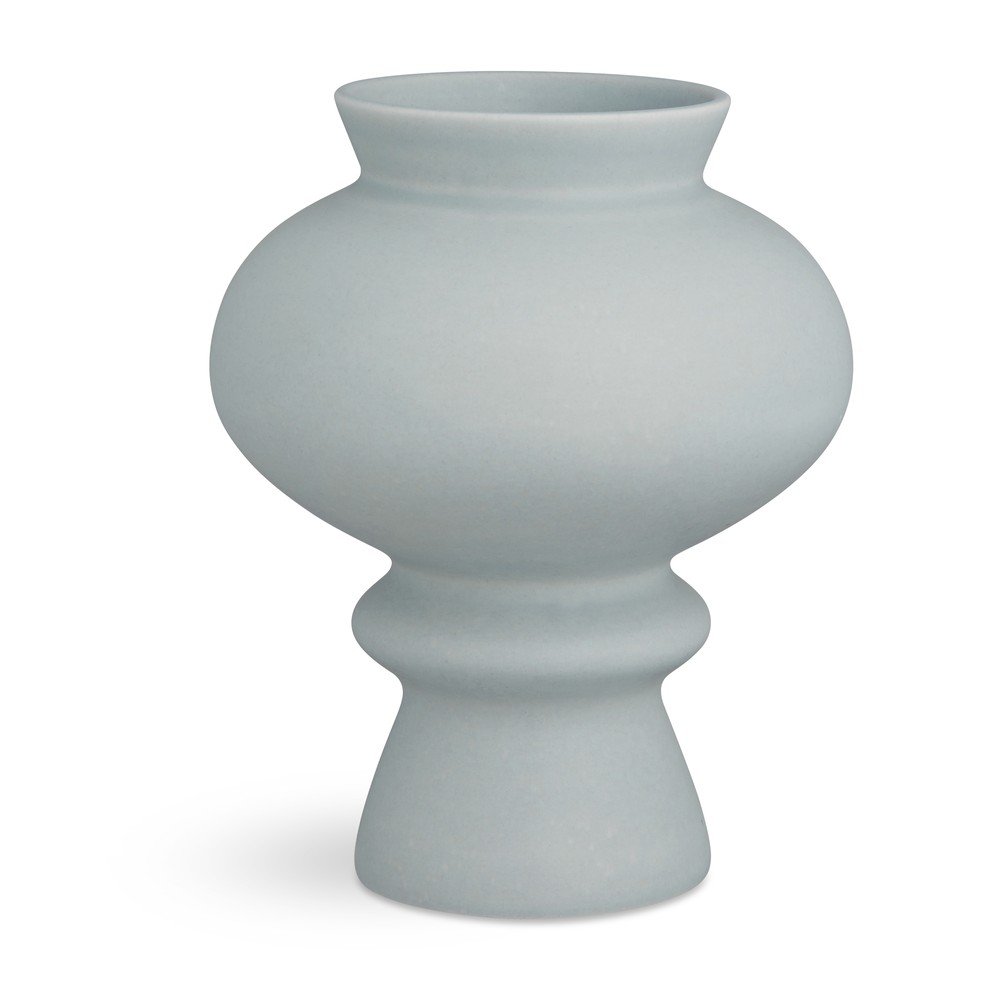 Modrošedá keramická váza Kähler Design Kontur, výška 23 cm v:1334342
