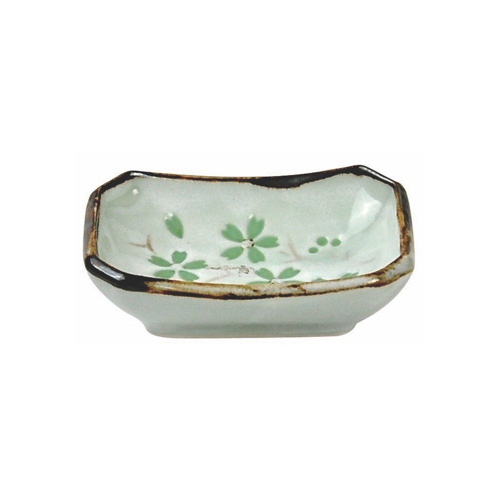 Porcelánový obdélníkový talířek Tokyo Design Studio Green Cosmos, 8,5 x 6,5 cm v:1238540