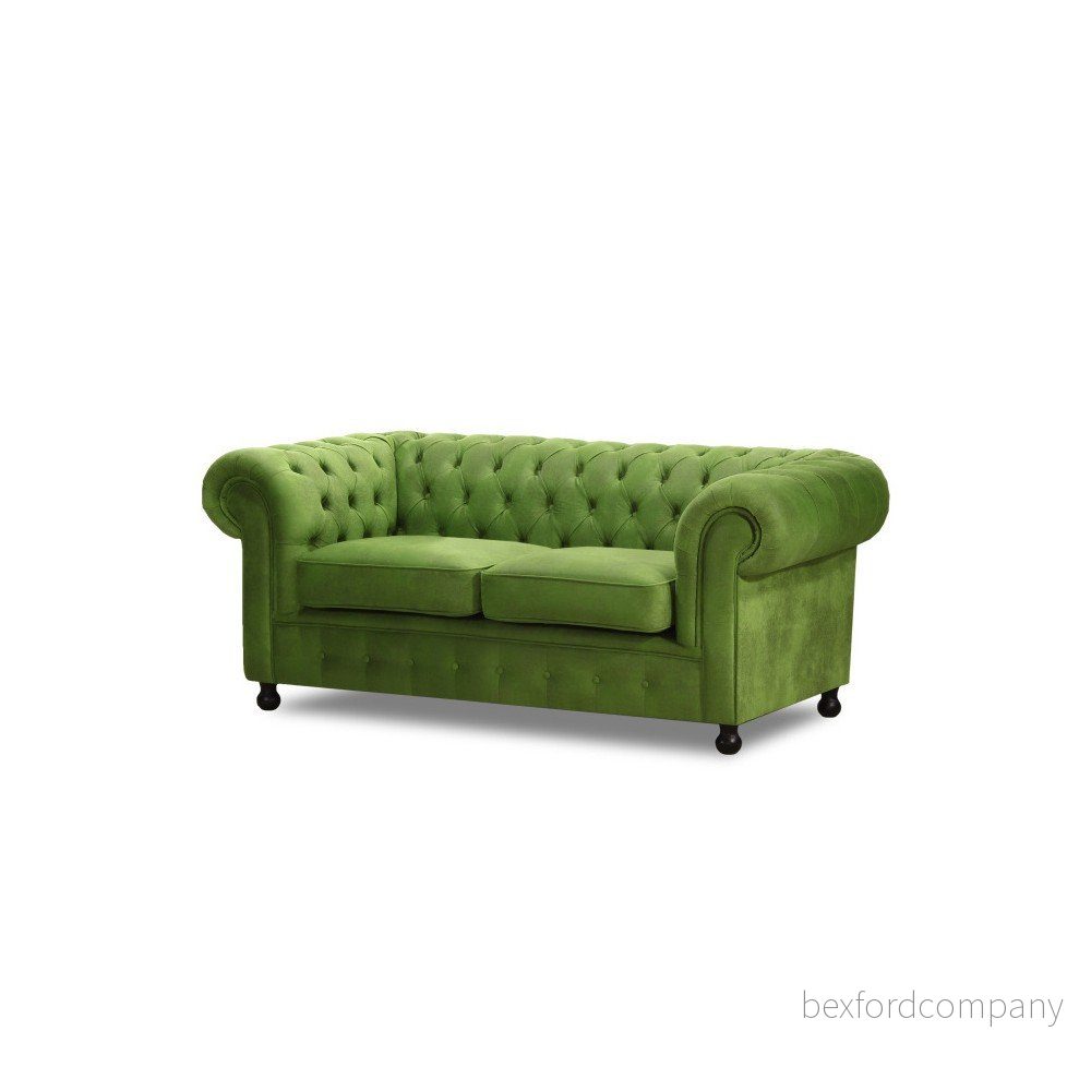 Zelená pohovka pro dva Wintech Chesterfield v:820854