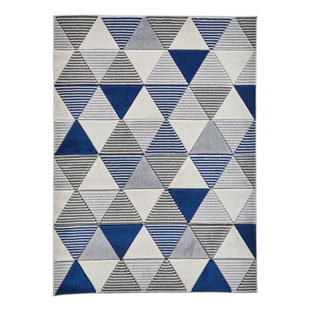 Modrý koberec Think Rugs Matrix, 120 x 170 cm v:1316432