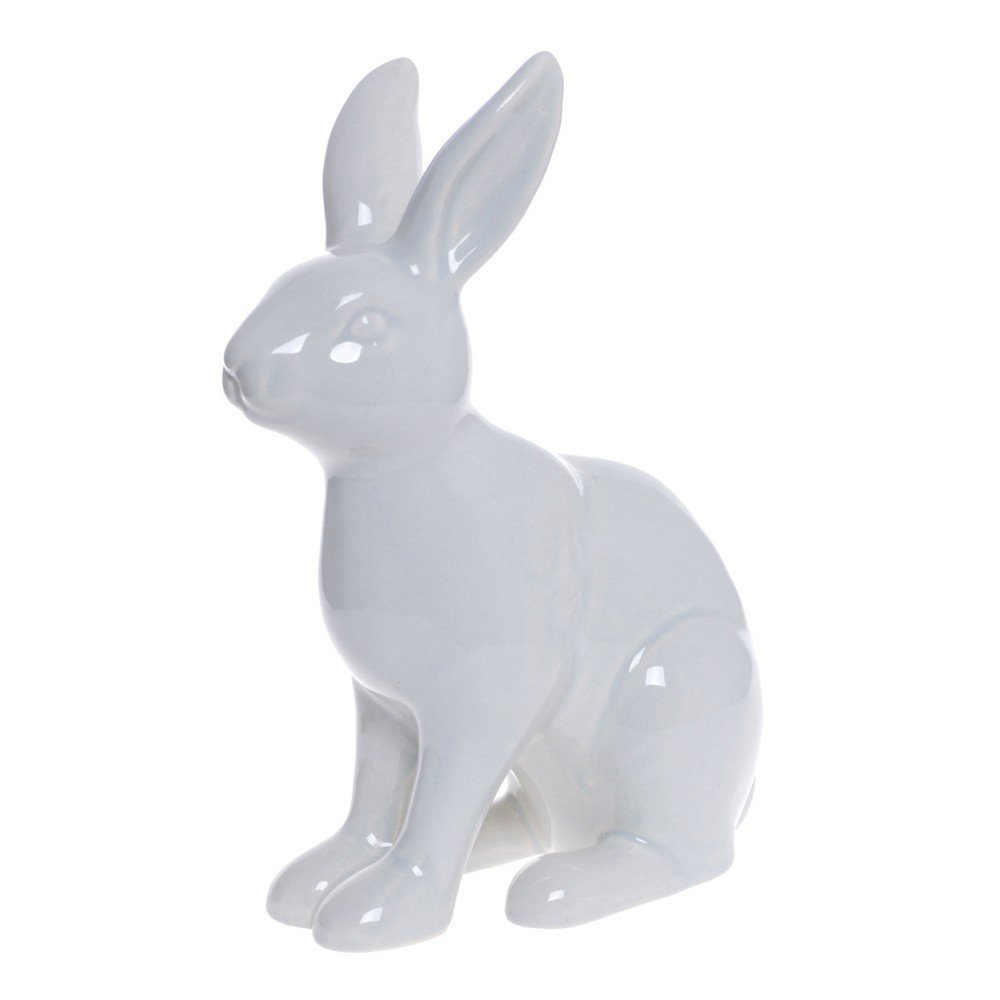 Šedá keramická dekorativní soška Ewax Rabbit Jump v:1000816