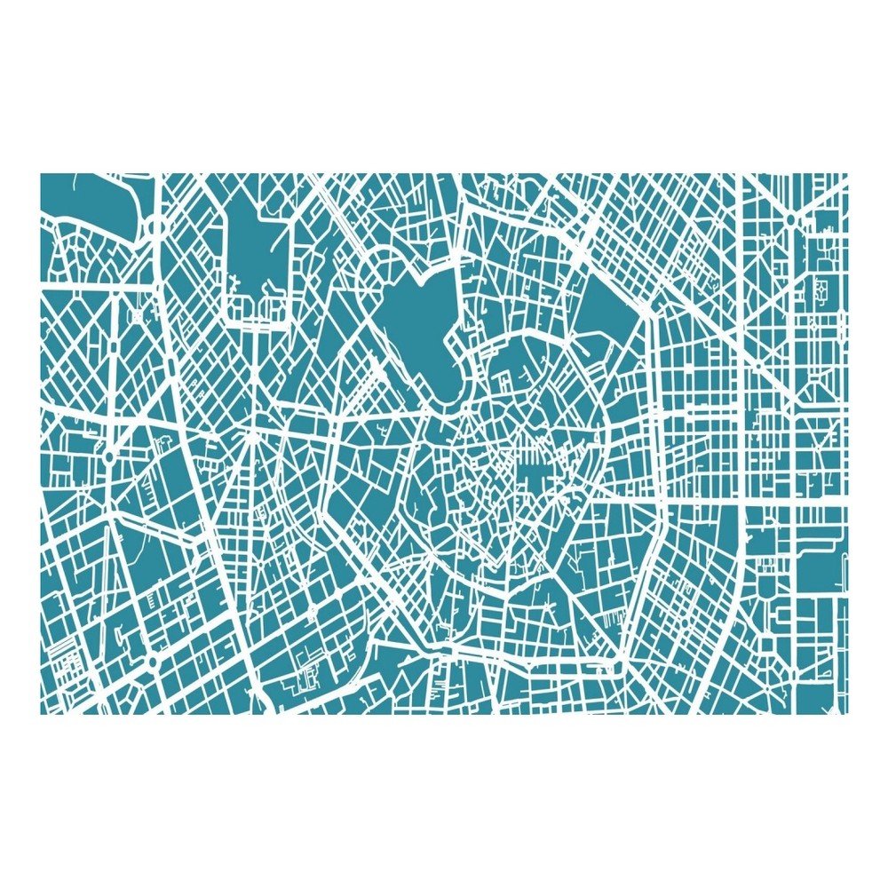 Obraz Homemania Maps Milano, 70 x 100 cm v:959038