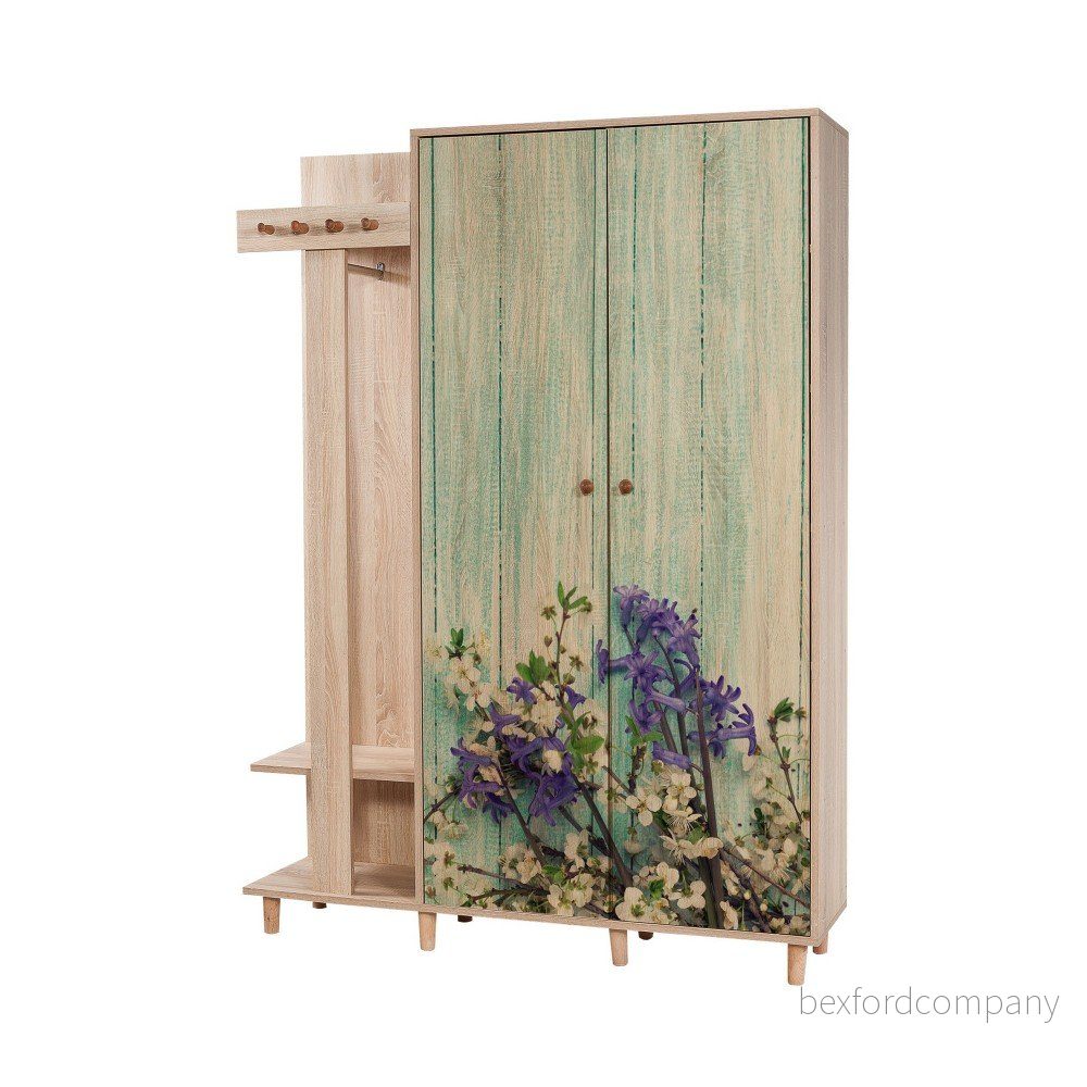 Hnědá předsíňová stěna Garmanto Garden, výška 194 cm v:1284750