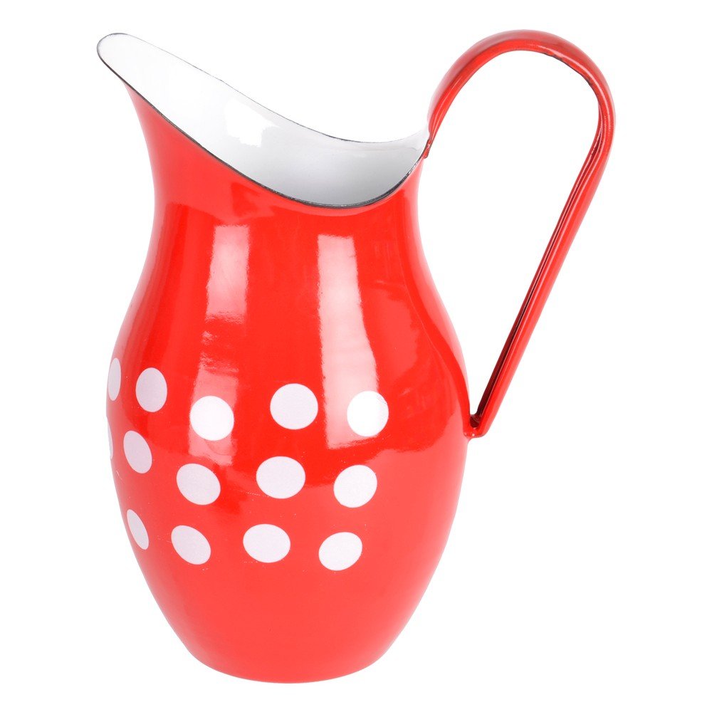 Červený smaltovaný džbán Orion Belly, 2,5 l v:1141968