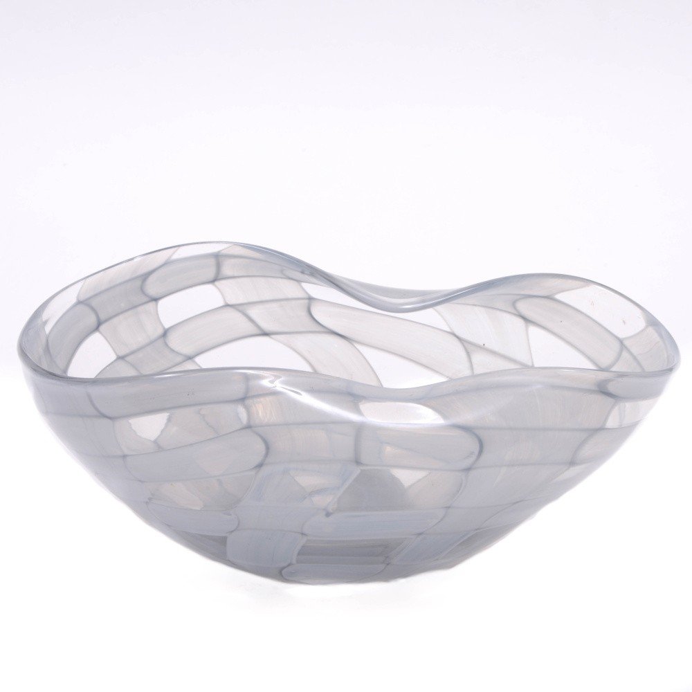 Skleněná dekorativní mísa Dino Bianchi Cagliari, šířka 22 cm v:1001710