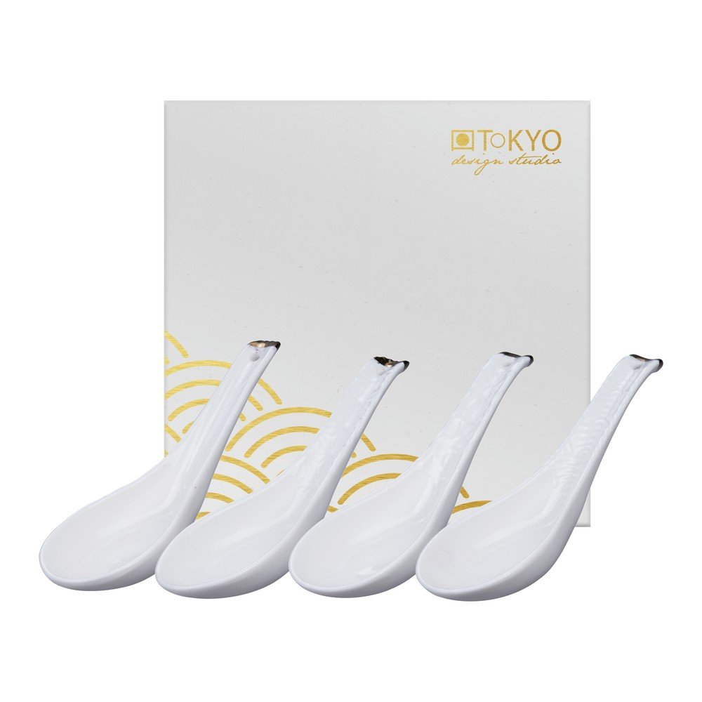 Sada 4 bílých lžiček Tokyo Design Studio Nippon v:1238304