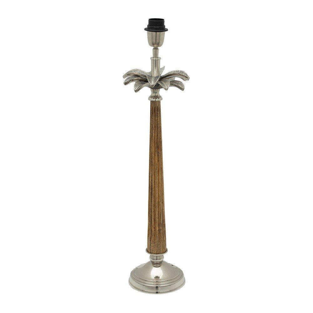 Lampová noha ve stříbrno-přírodní barvě 60 cm Chaveny – Côté Table v:1514660