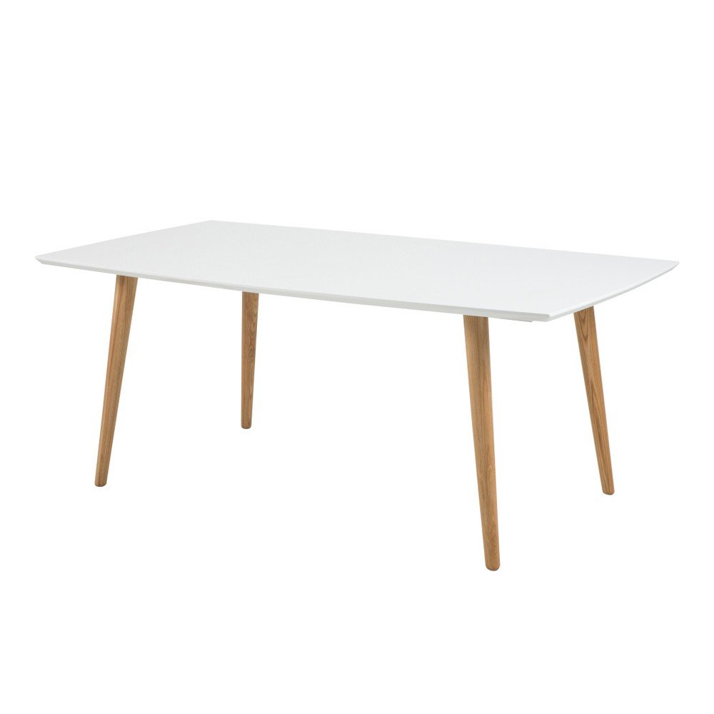 Bílý jídelní stůl Actona Elise High Gloss, 180 x 100 cm v:1035716