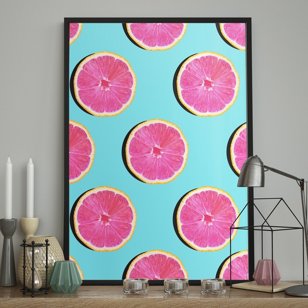 Nástěnný plakát v rámu GRAPEFRUIT/TECHNICOLOR, 50 x 70 cm v:1343065