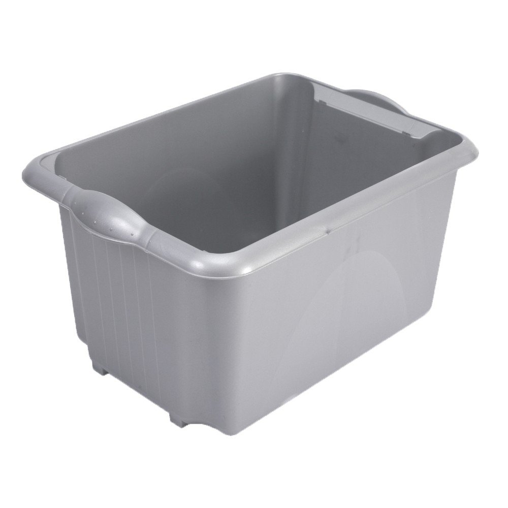 Šedý úložný box Addis Unistore Box Metallic, 30 l v:1330944