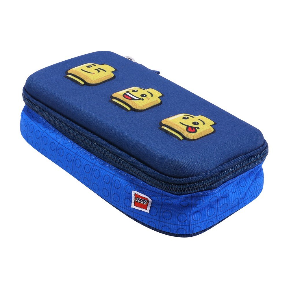 Modré hranaté pouzdro na tužky LEGO® Faces 3D v:1346835