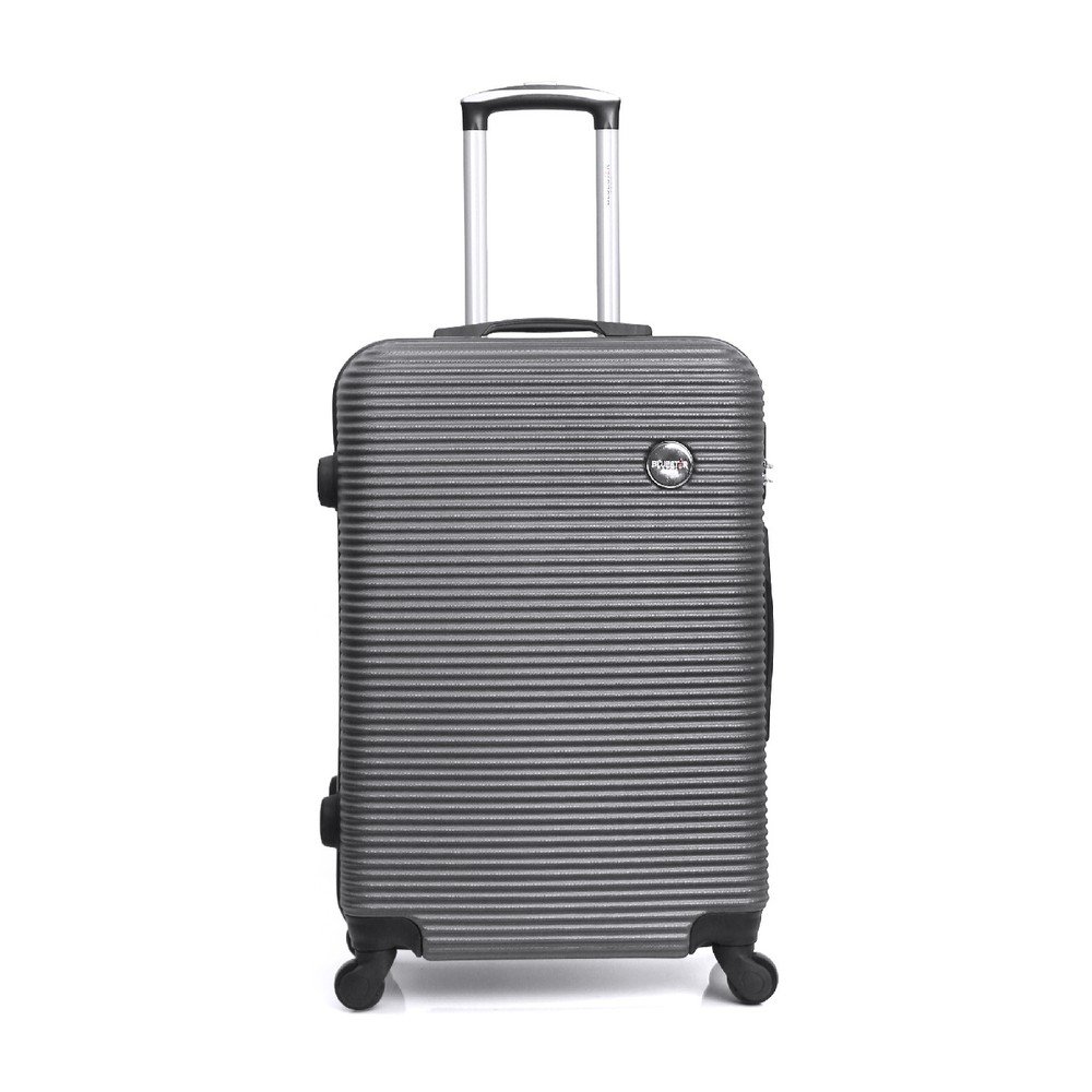 Šedý cestovní kufr na kolečkách BlueStar Porto, 39 l v:1148156