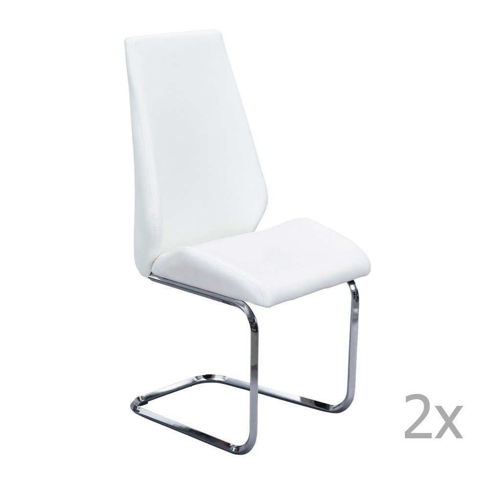 Sada 2 bílých jídelních židlí 13Casa Lira v:953286