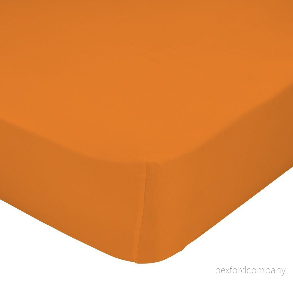 Oranžové elastické prostěradlo HF Living Basic, 160 x 200 cm v:759026