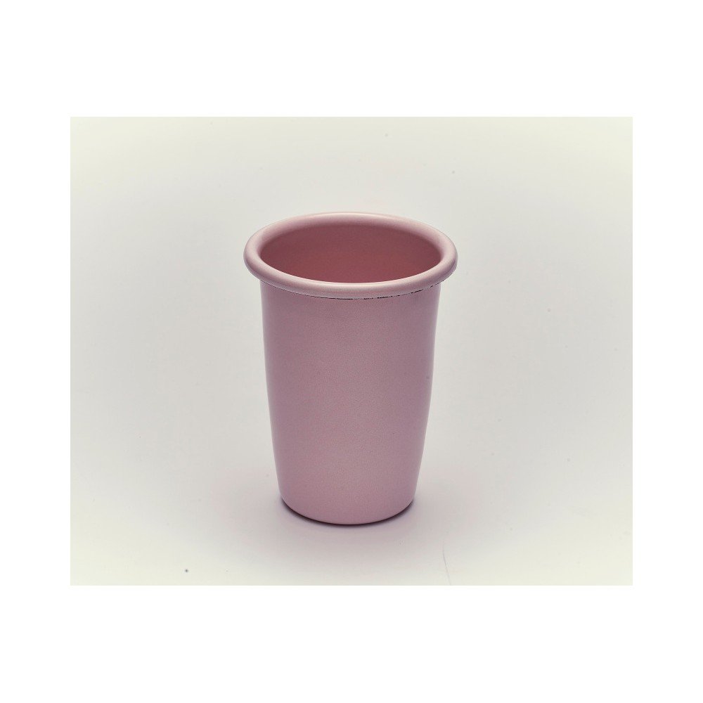 Růžový smaltovaný hrneček bez ouška Kapka Back To Basics, 450 ml v:1037432