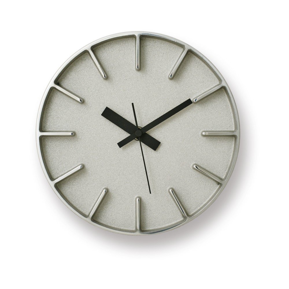 Šedé nástěnné hodiny Lemnos Clock Edge, ⌀ 18 cm v:864620