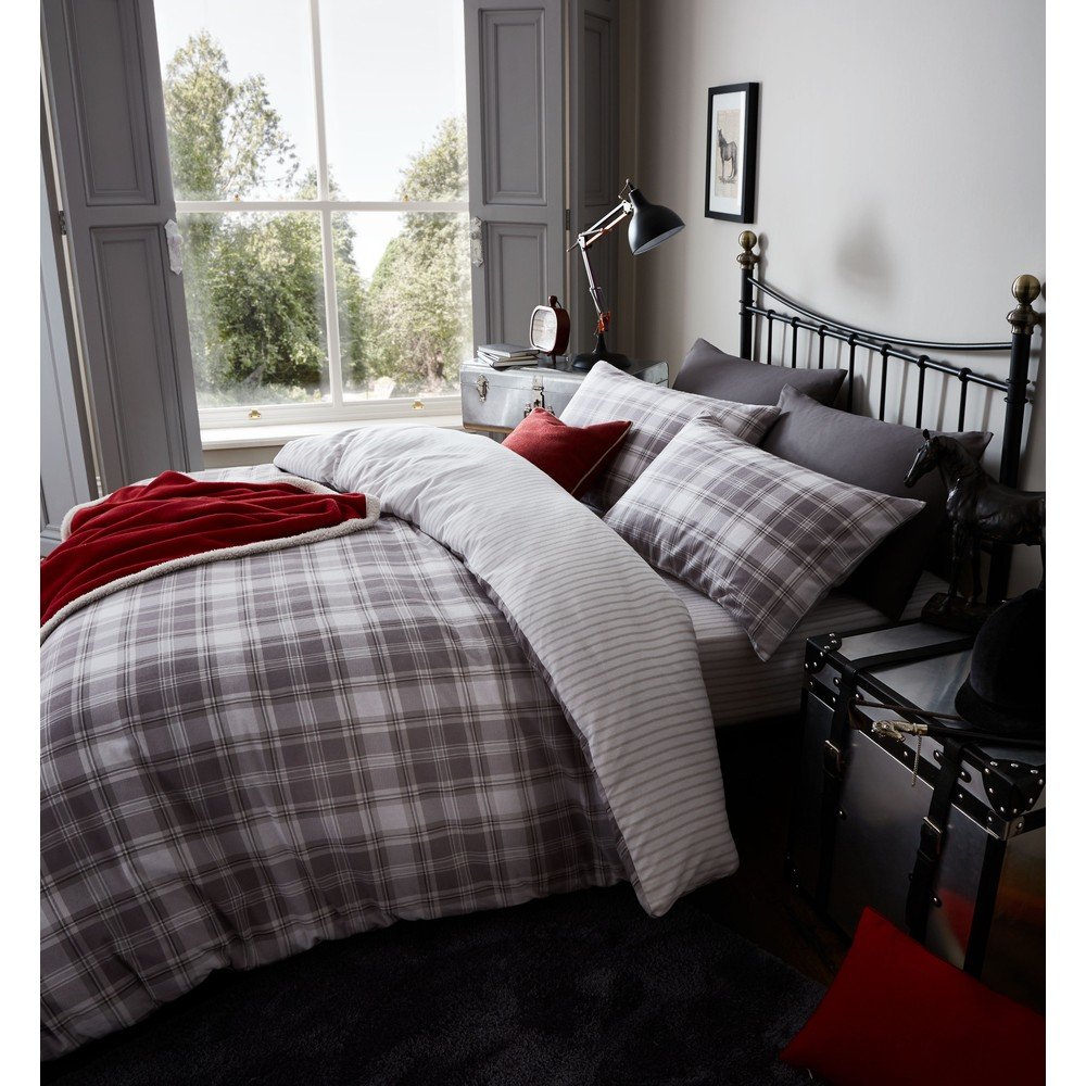 Povlečení Tartan Grey, 230 x 220 cm v:735472