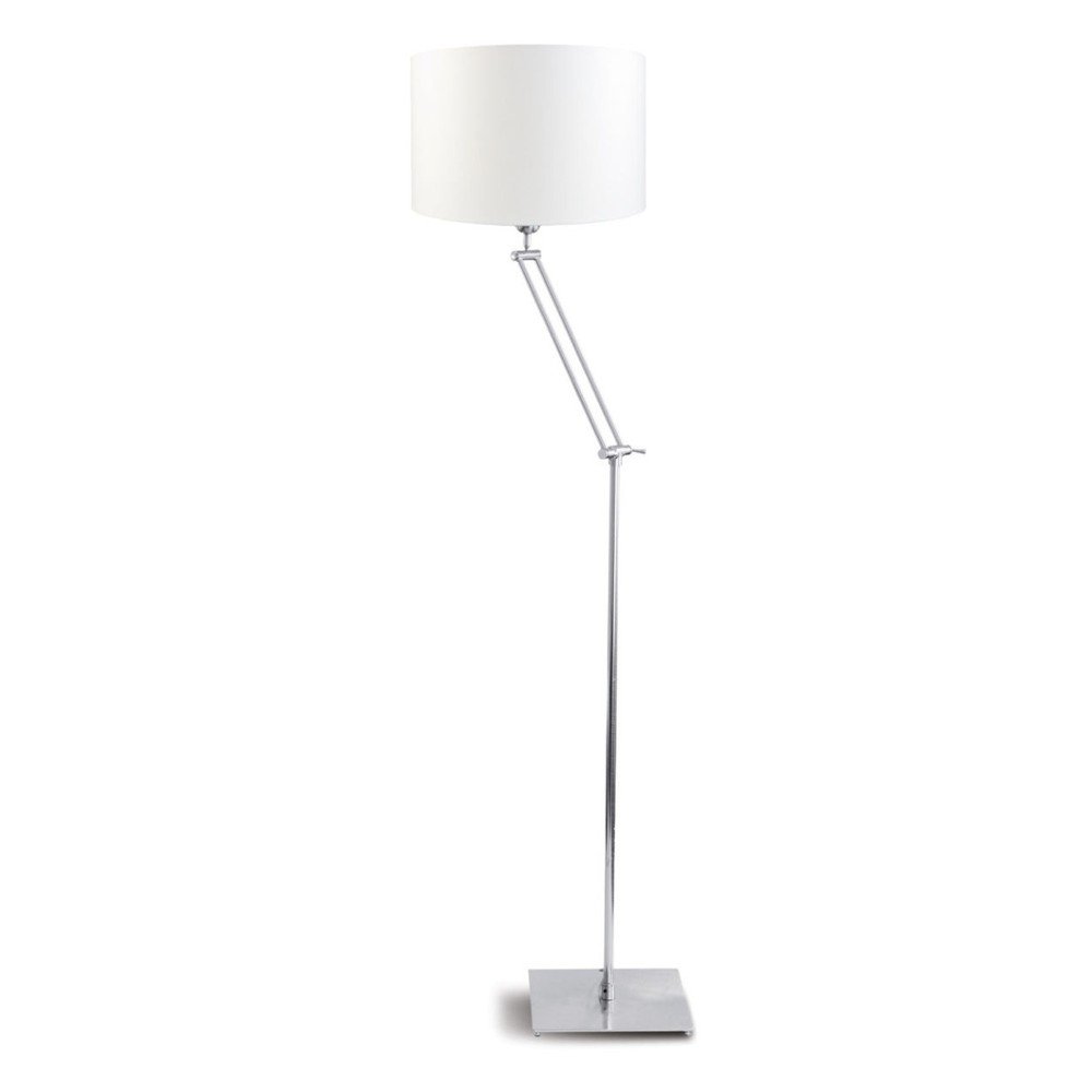 Šedá volně stojící lampa s bílým stínidlem Citylights Dublin v:1167096