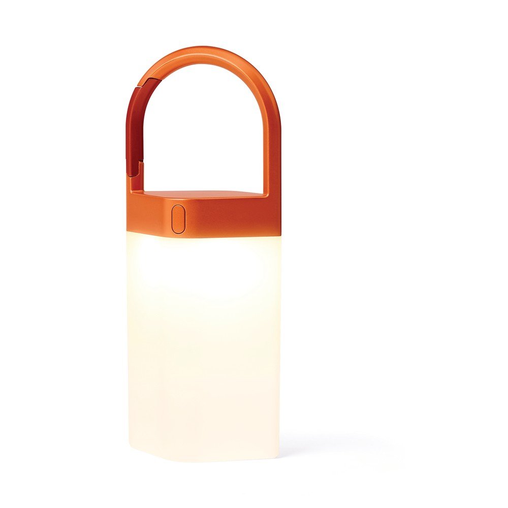 Světle červeno-bílá LED stolní lampa – Lexon v:1650924