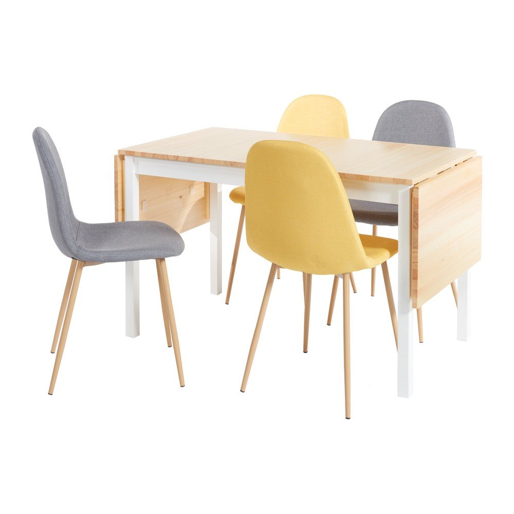 Set jídelního stolu Brisbane a čtyř jídelních židlí Lissy – Bonami Essentials v:1551622