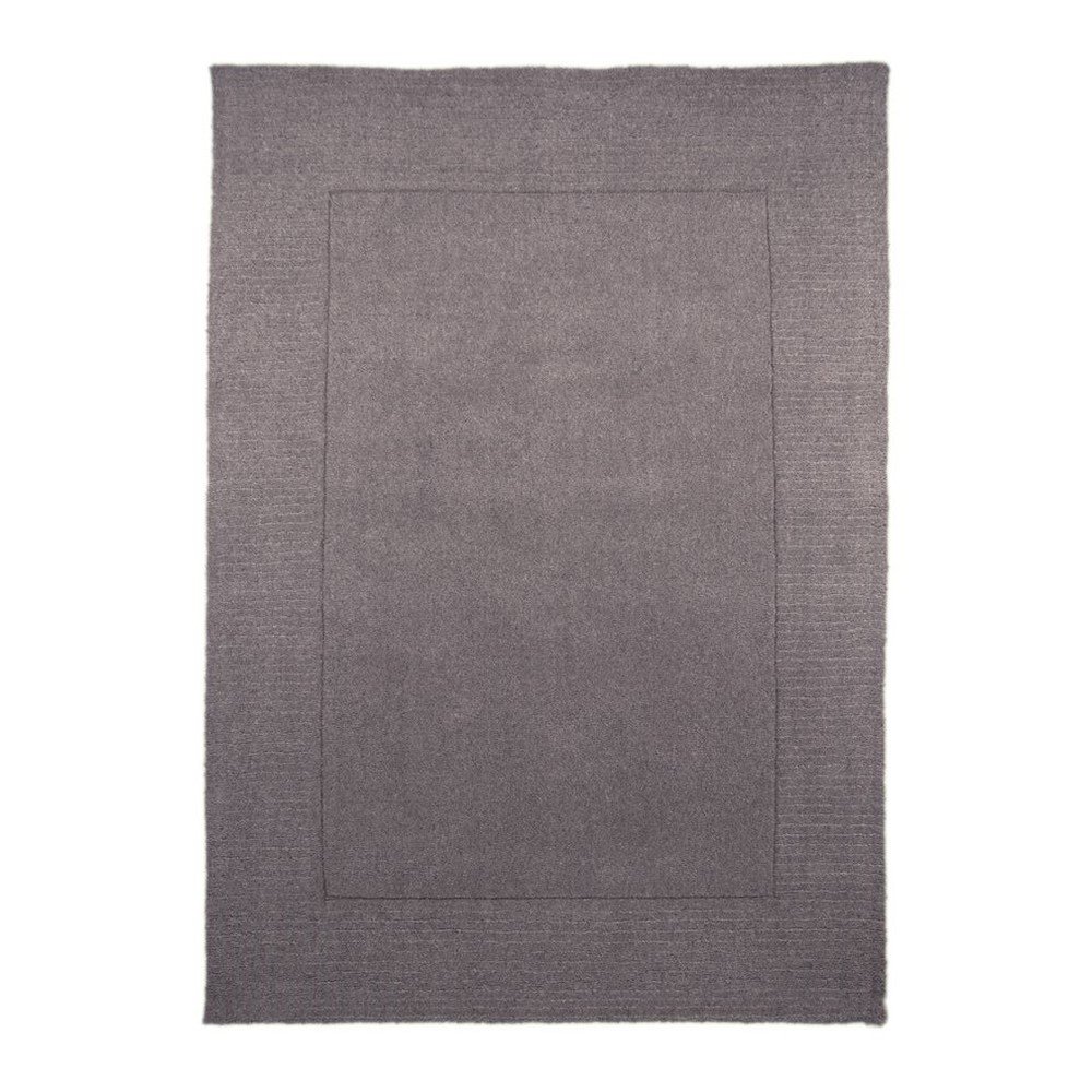 Šedý vlněný koberec Flair Rugs Siena, 80 x 150 cm v:1365687