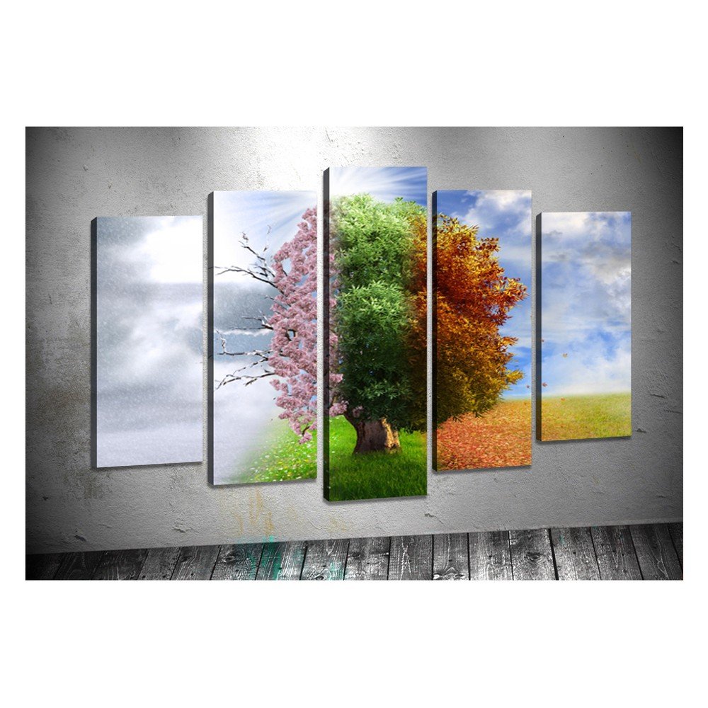 Sada 5 obrazů Tablo Center Seasons v:1240666