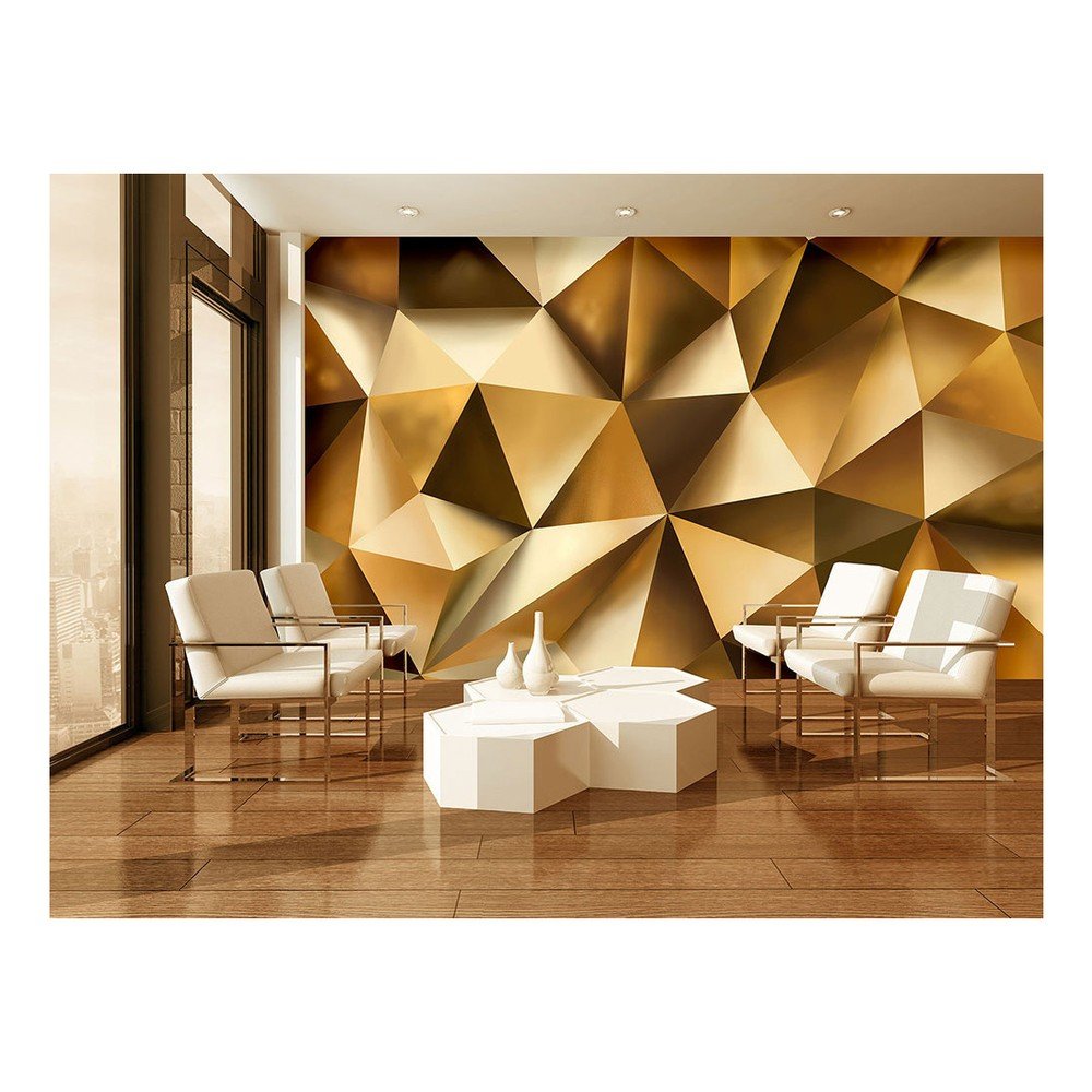 Velkoformátová nástěnná tapeta Vavex Golden Poly, 416 x 254 cm v:1147290