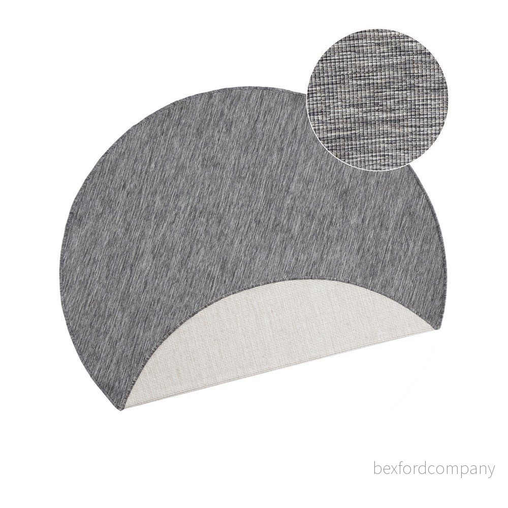 Šedý venkovní koberec NORTHRUGS Miami, ø 140 cm v:979072