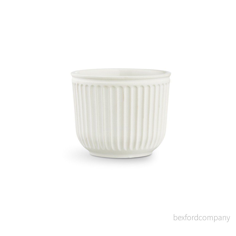 Bílý kameninový květináč Kähler Design Hammershoi Flowerpot, ⌀ 14 cm v:1301858