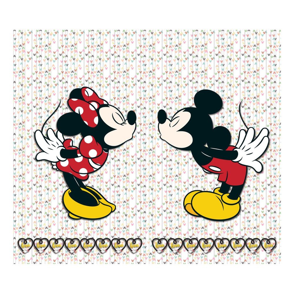 Foto závěs AG Design Mickey & Minnie, 160 x 180 cm v:871718