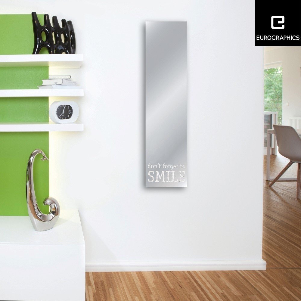 Zrcadlo Eurographics Don't Forget To Smile, 30 x 120 cm v:917462