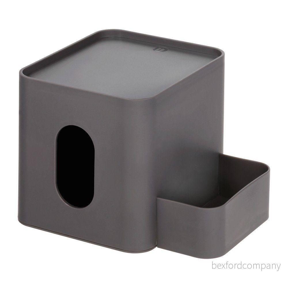 Šedý box na kapesníčky iDesign Caddy v:1387581